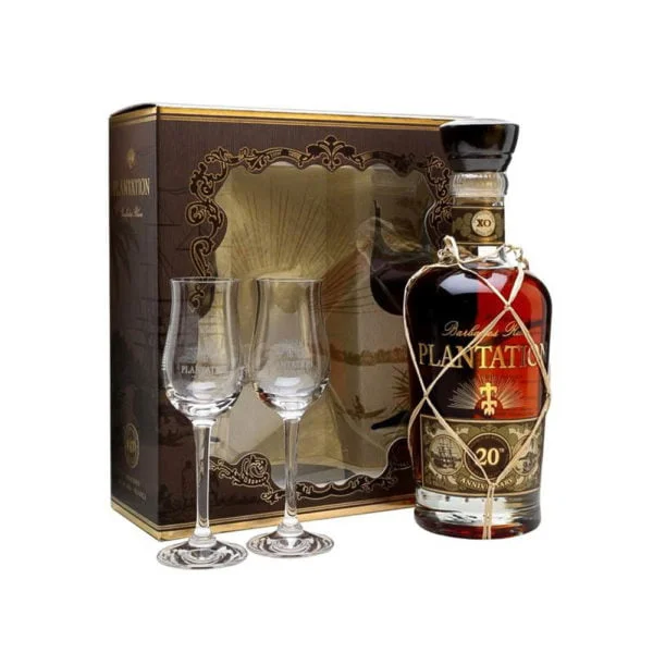 Plantation XO 20th.Anniversary rum 0,7 dd. + 2 pohár 40%