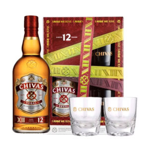 Chivas Regal 12 éves 0,7 whisky pdd. + 2 pohár 40%