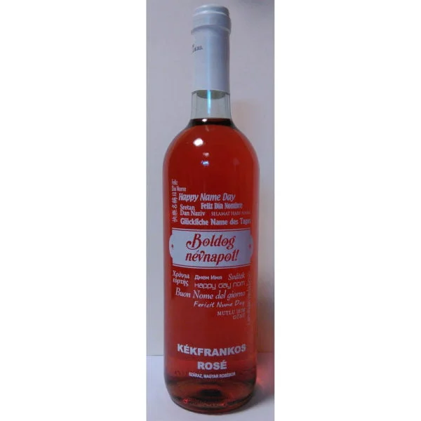 Boldog Névnapot! Kékfrankos-Rosé száraz bor 0,75