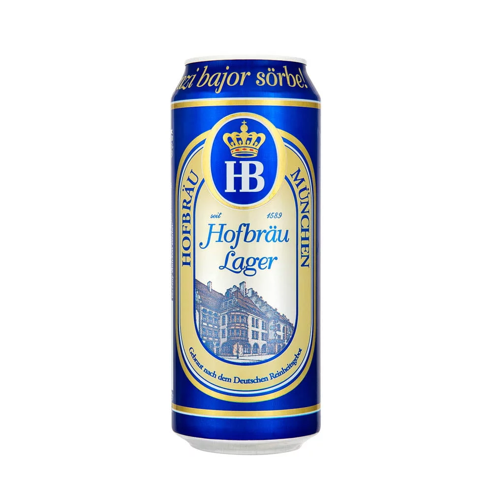 Hofbrau Lager 0,5 dobozos 4%