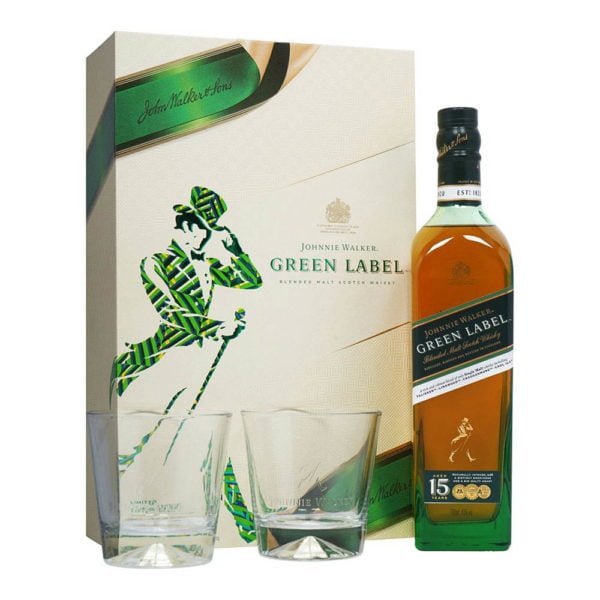 Johnnie Walker Green Label 15 éves whisky 07 pdd. 2 pohár 43 vásárlás