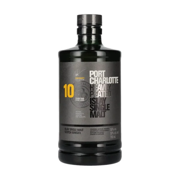 Port Charlotte 10 éves Single Malt Peated whisky 0,7  50%