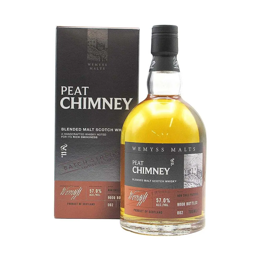 Wemyss Peat Chimney Cask Strength Batch No. 002 Blended Malt Scotch whisky 07 dd. 57 vásárlás