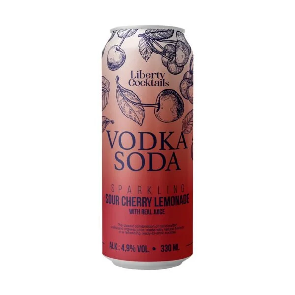 Liberty Cocktails Vodka Soda Sour Cherry 0,33 4,9%