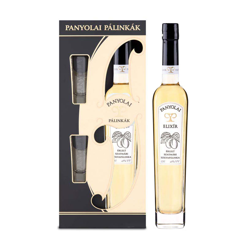 Panyolai Elixir Szilvapálinka 0,5 pdd + 2 pohár 40% 1 Panyolai Elixir Szilvapálinka 0,5 pdd + 2 pohár 40%