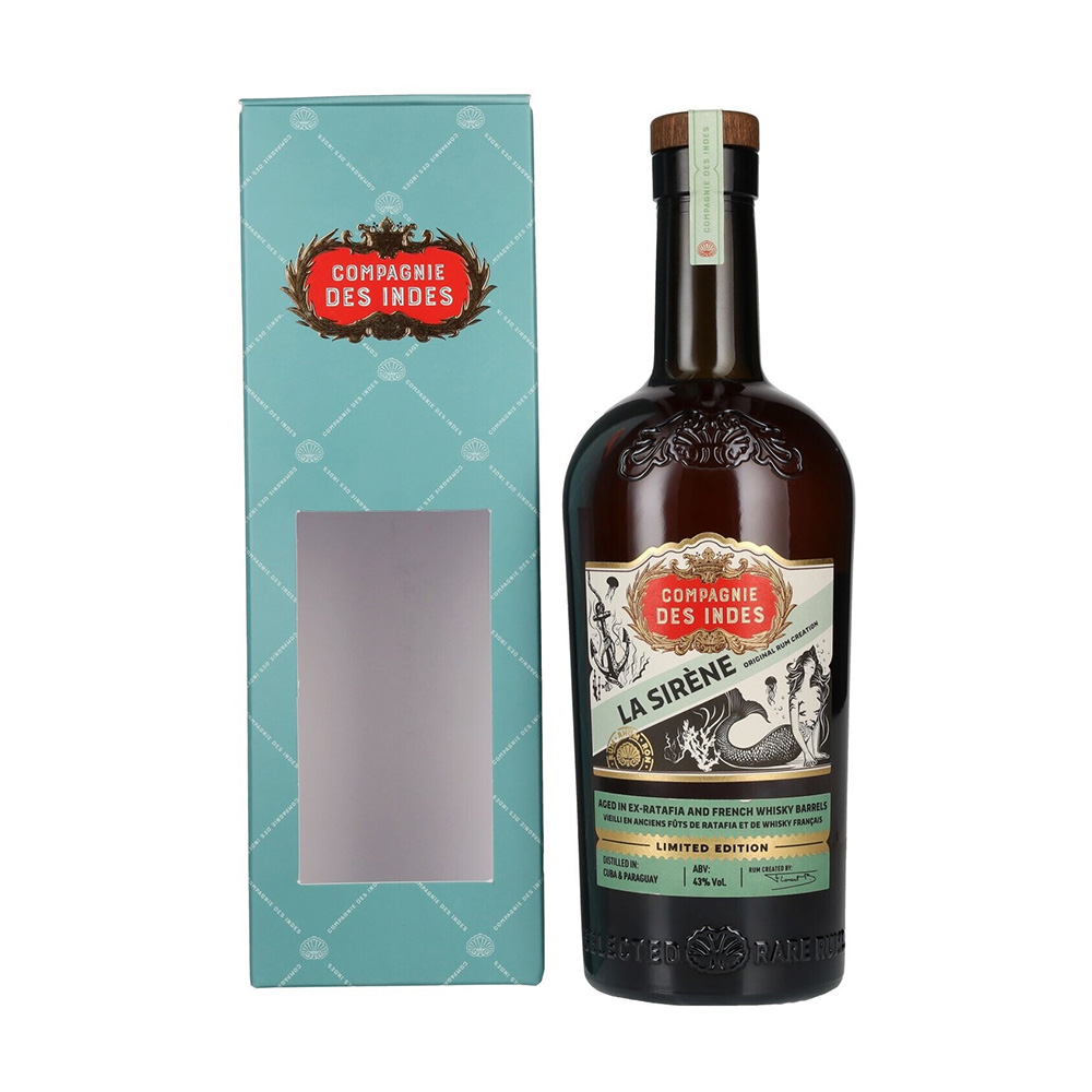 Compagnie des Indes La Sirène Limited Edition rum 0,7 pdd 43% 1 Compagnie des Indes La Sirène Limited Edition rum 0,7 pdd 43%